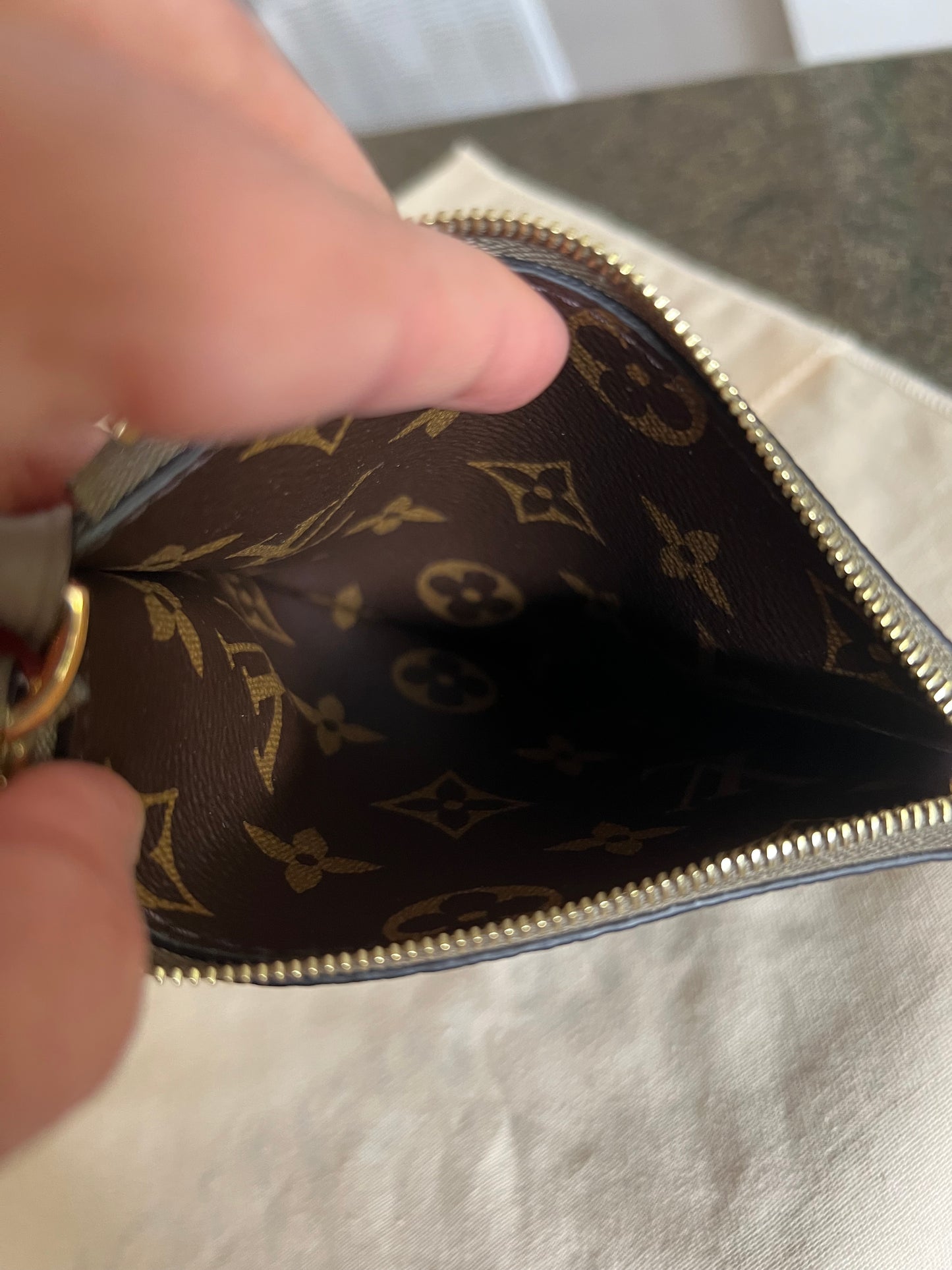 Neverfull Bandouliere BB Inside Out Dark Fango