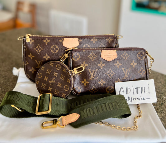 Multi Pochette Accessories Khaki