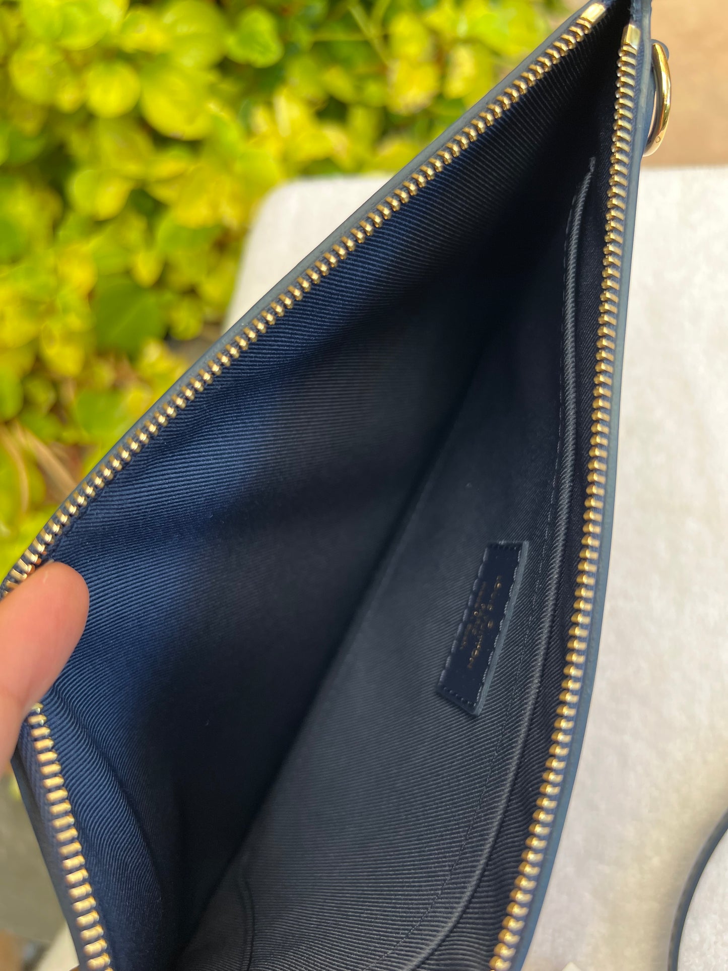 Neverfull Pouch MonoGLAM Navy Blue