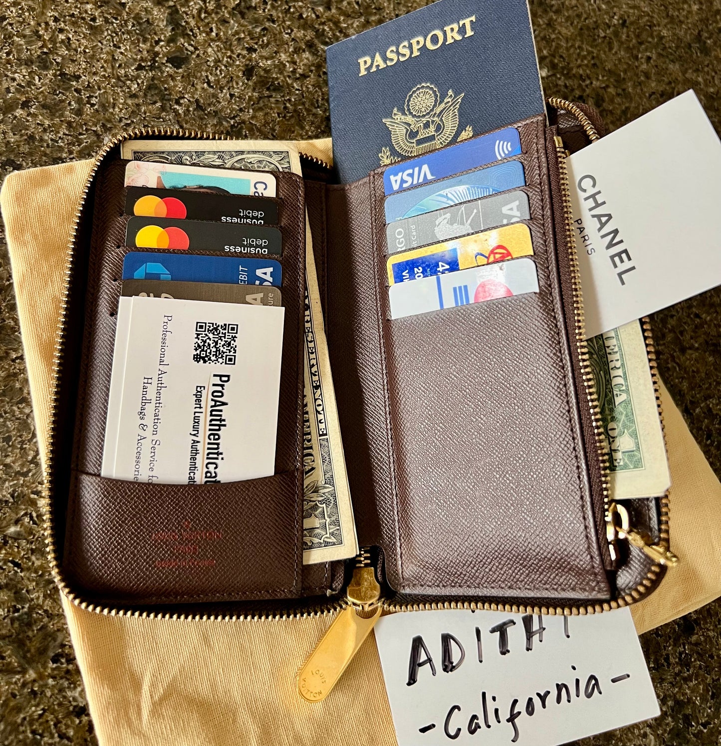 Zippy Compact Damier Ebene