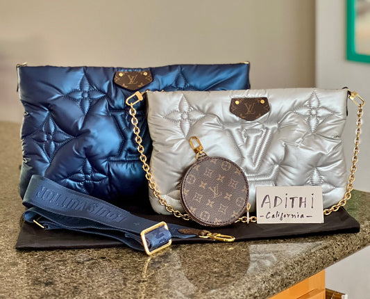 Maxi Multi Pochette Accessories Navy/Silver