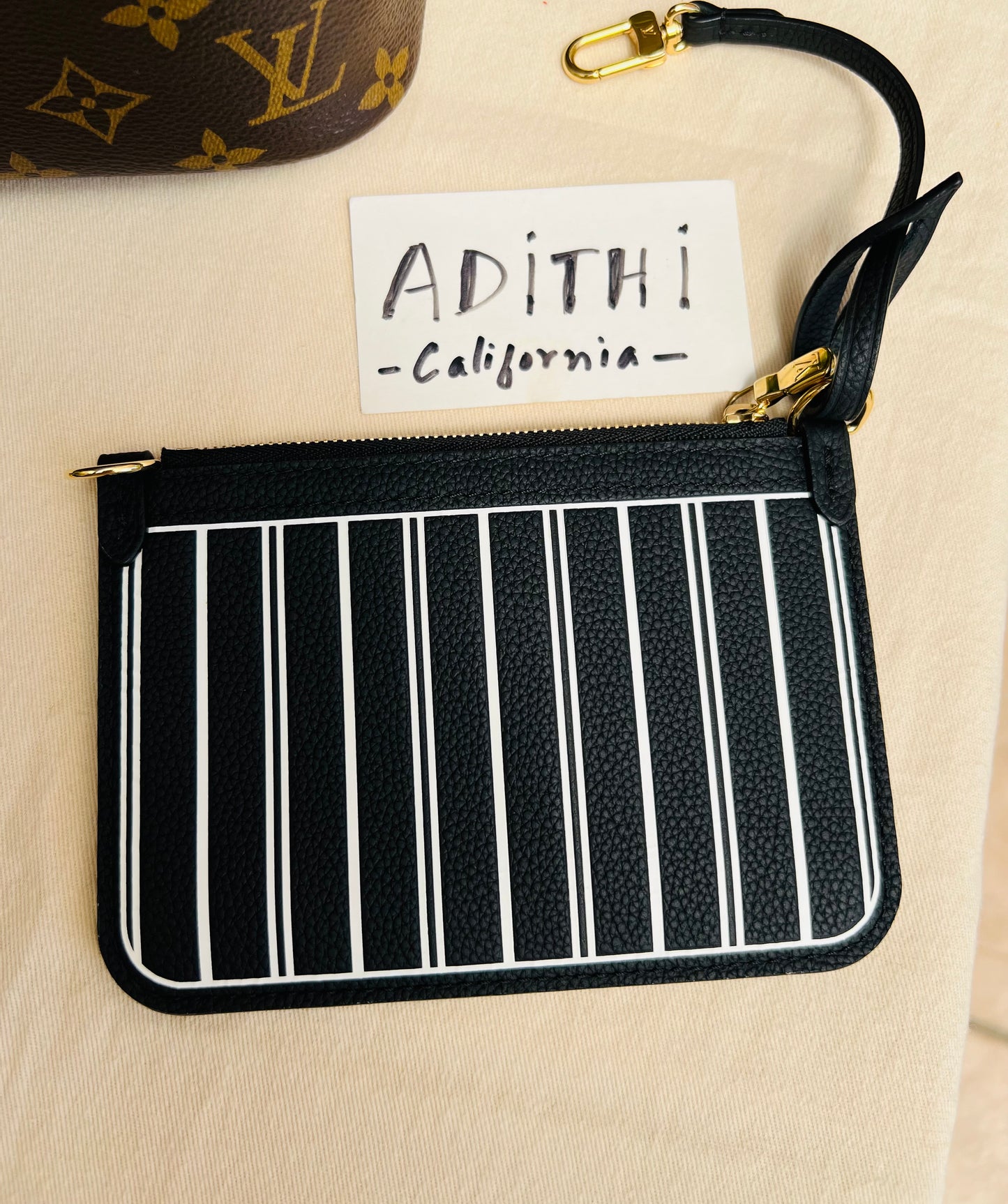 Neverfull Bandouliere Inside Out BB Noir