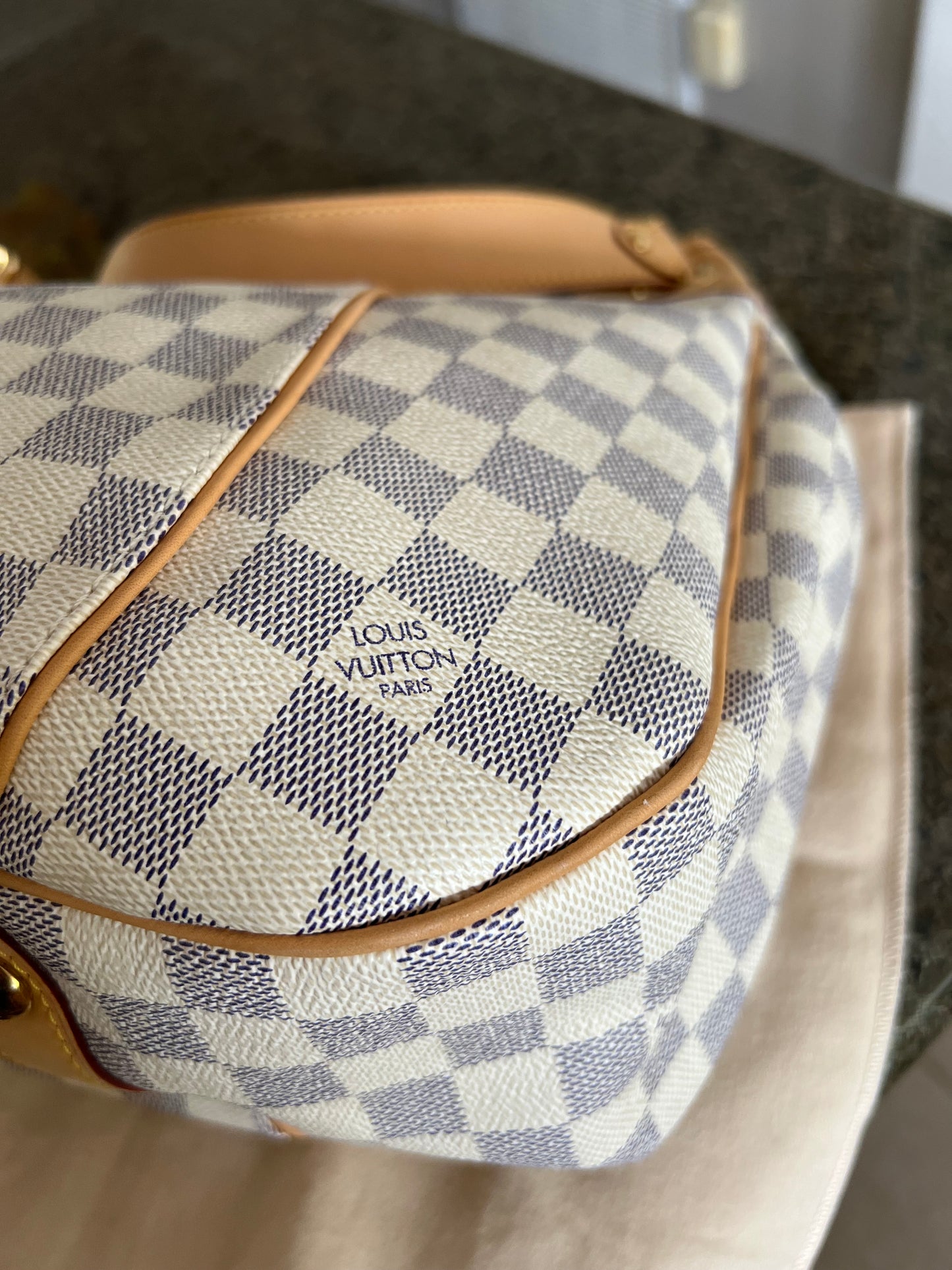 Galliera PM Damier Azur