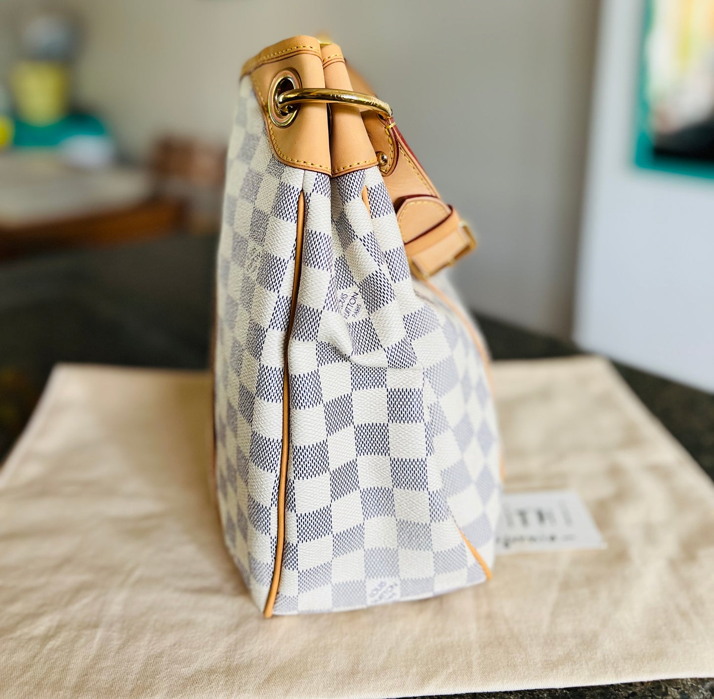 Galliera PM Damier Azur