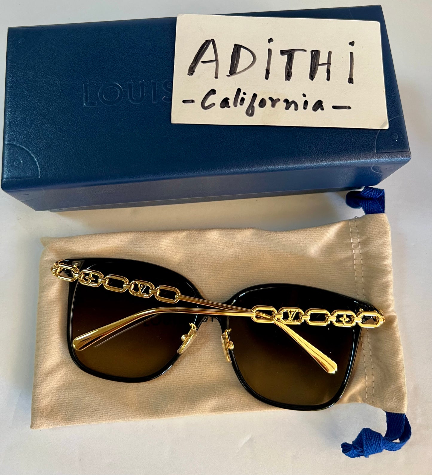 My LV Chain Two Classique Square Sunglasses