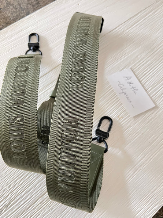 Jacquard Duffle Bag Strap Khaki