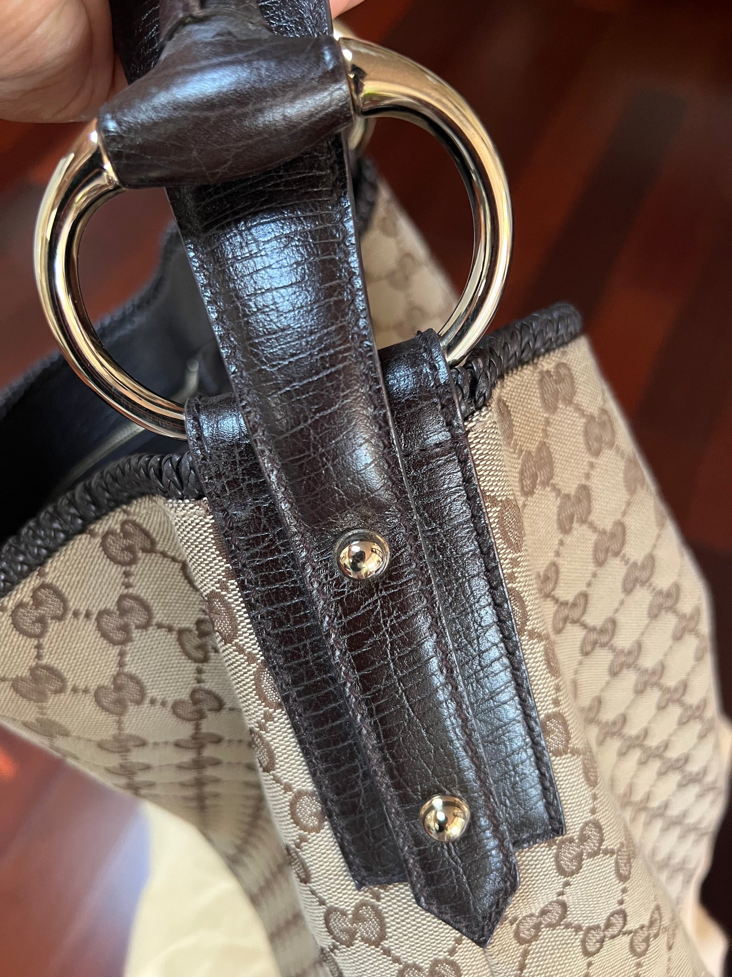 GG Horsebit Hobo Large