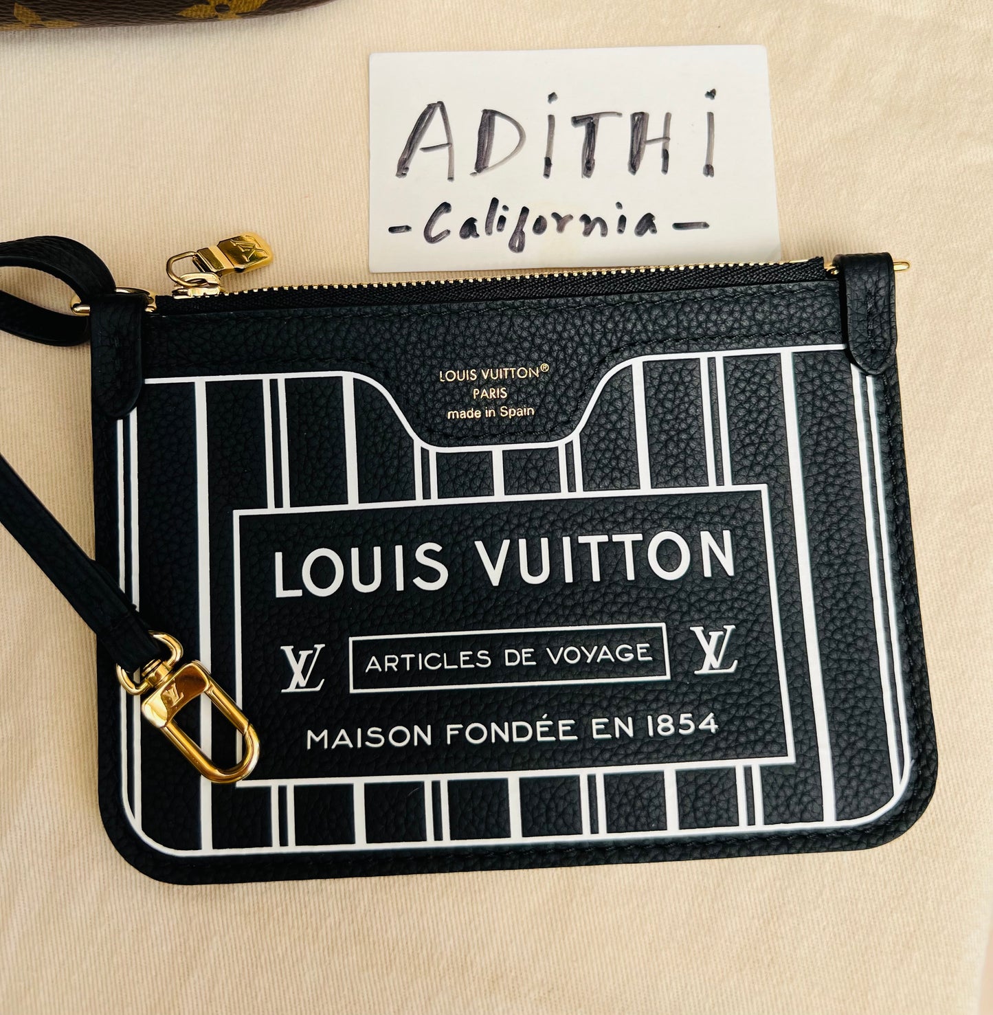 Neverfull Bandouliere Inside Out BB Noir