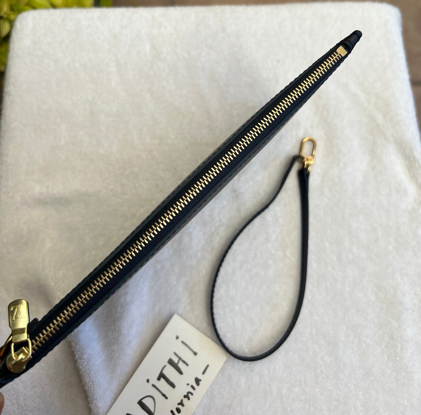 Neverfull Pouch MonoGLAM Navy Blue