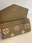 Neonoe MM + Sarah Wallet Bicolor Dove Cream