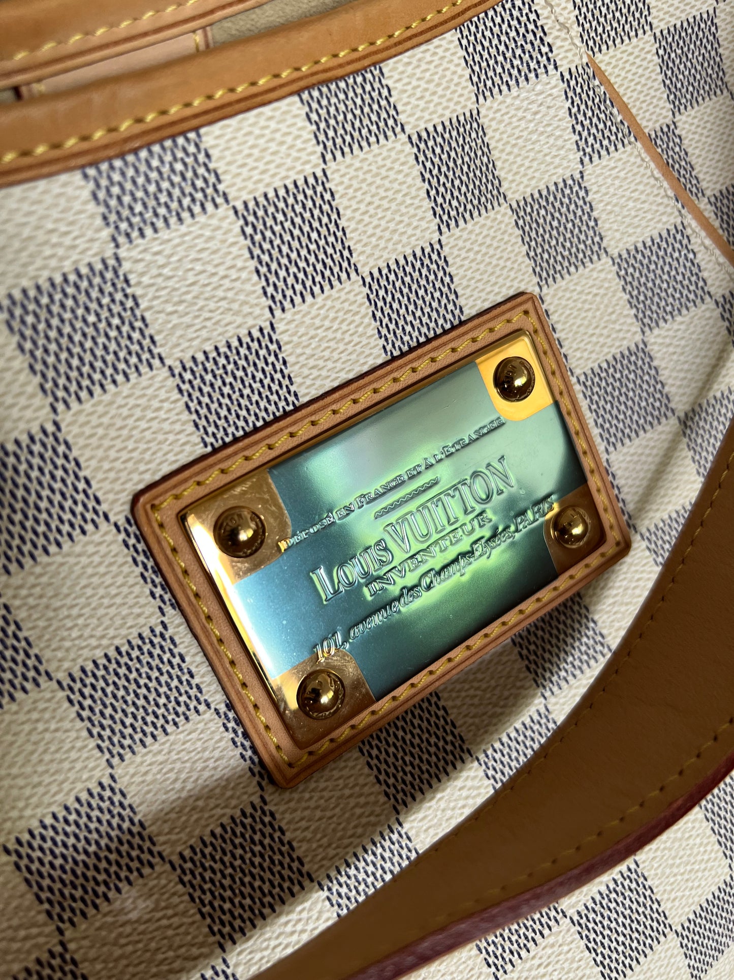 Galliera PM Damier Azur