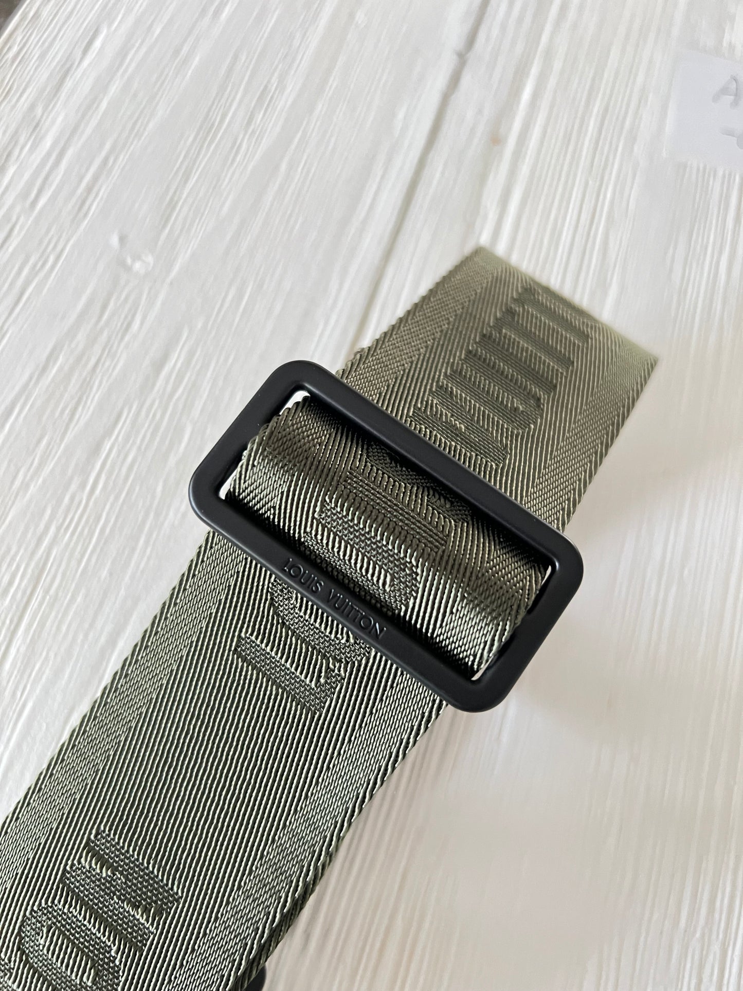 Jacquard Duffle Bag Strap Khaki