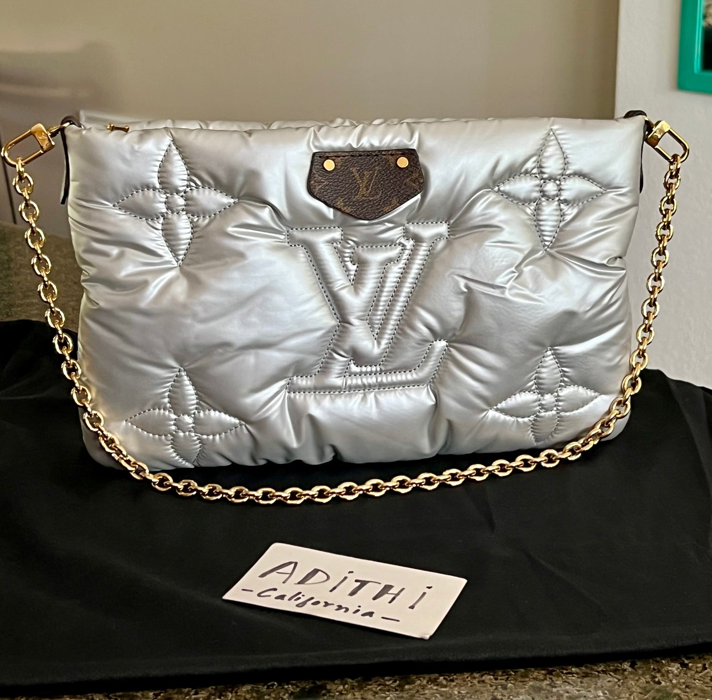 Maxi Multi Pochette Accessories Navy/Silver