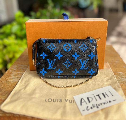 Mini Pochette Accessories Digital Blue