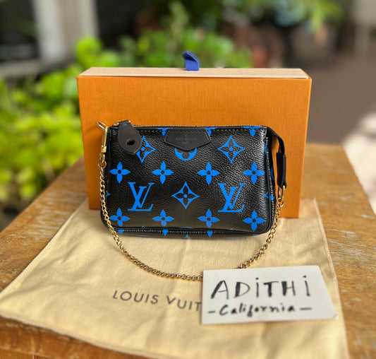 Mini Pochette Accessories Digital Blue