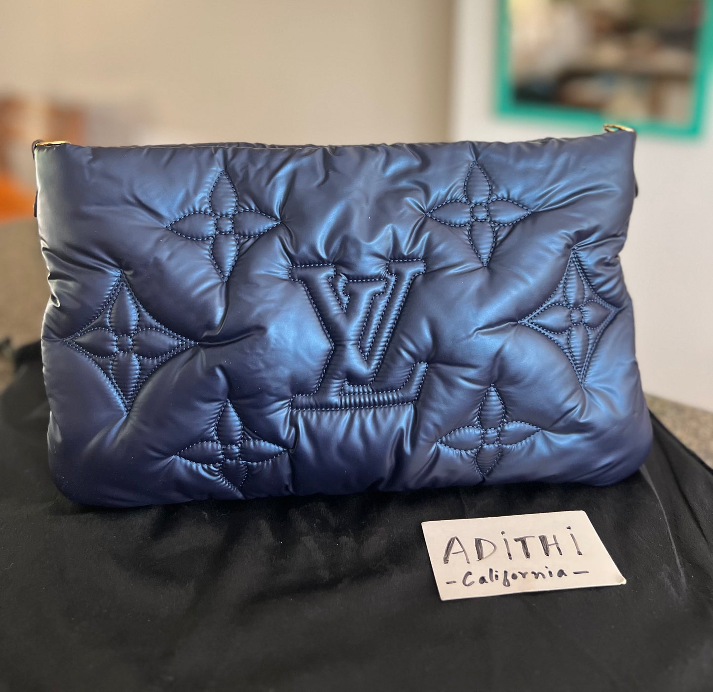 Maxi Multi Pochette Accessories Navy/Silver