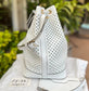 Noe Perforated White with Pouch