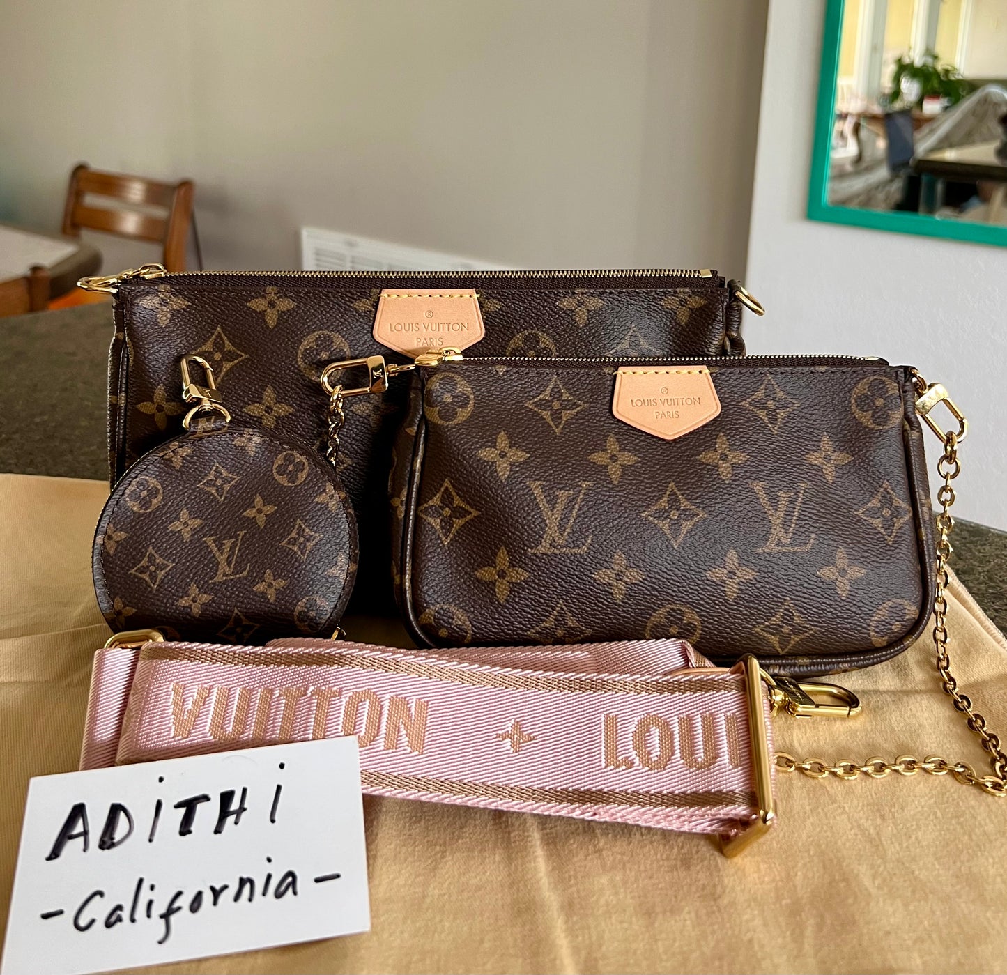 Multi Pochette Accessories Light Pink