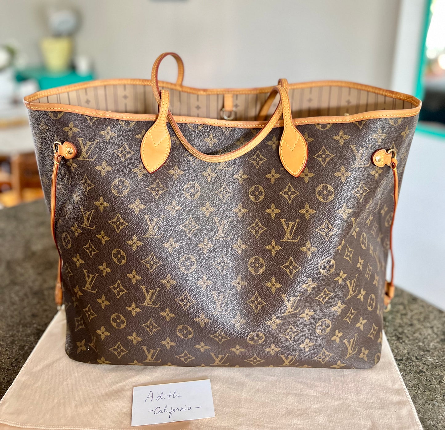 Neverfull GM Beige