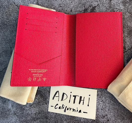 Passport Cover LV x TM Cherry
