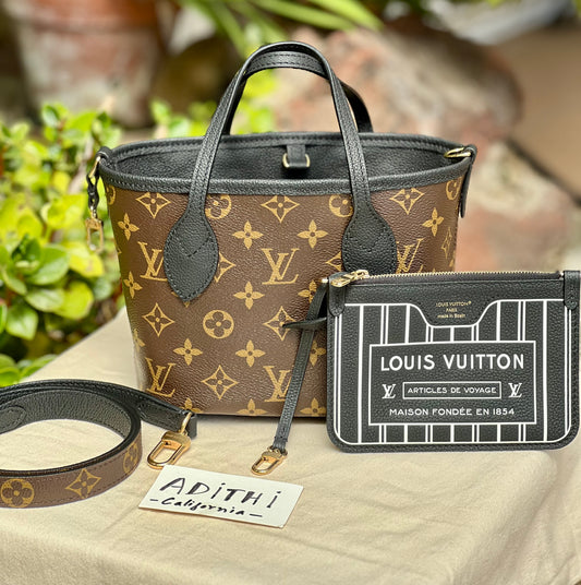 Neverfull Bandouliere Inside Out BB Noir