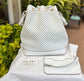 Noe Perforated White with Pouch