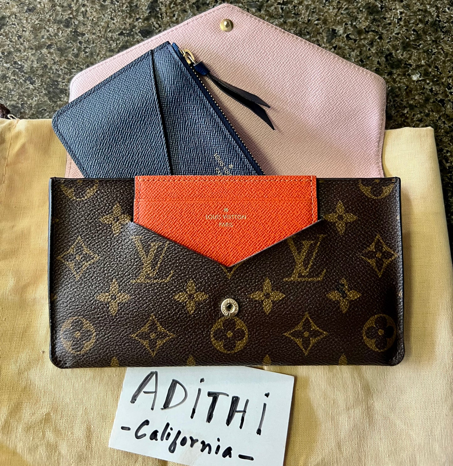 Jeanne Wallet Rose Ballerine