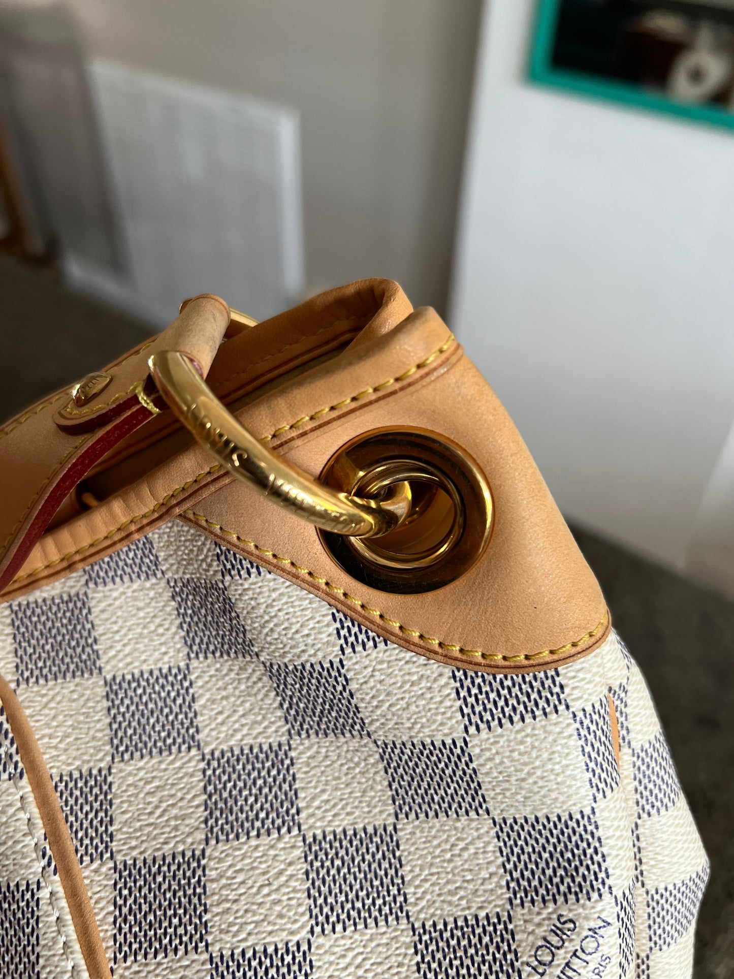 Galliera PM Damier Azur