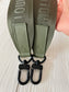 Jacquard Duffle Bag Strap Khaki