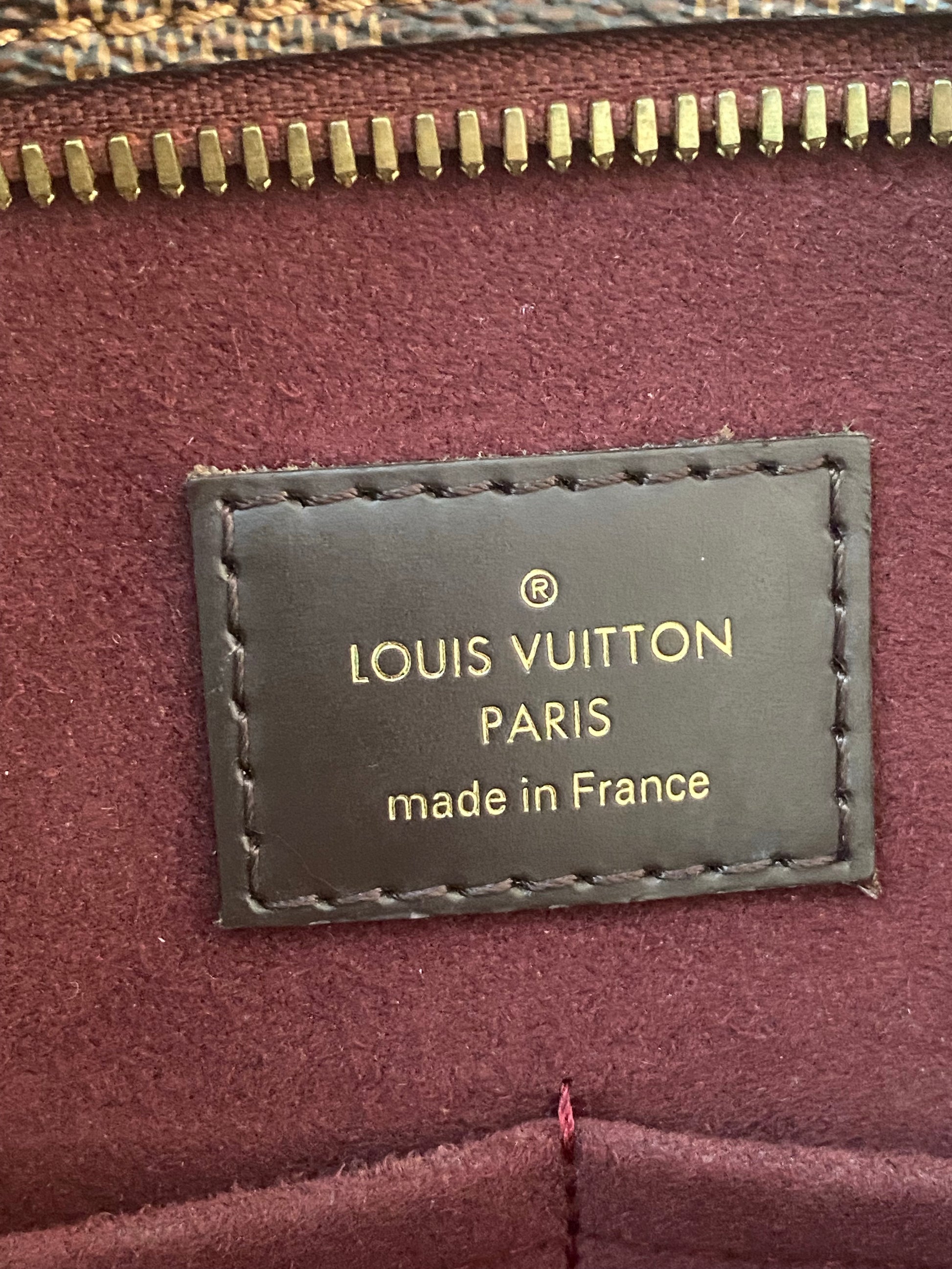 Louis Vuitton, Bags, Jersey Damier Ebene Bordeaux